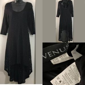 Venus XL plus Sz 14/16 Black high low dress
